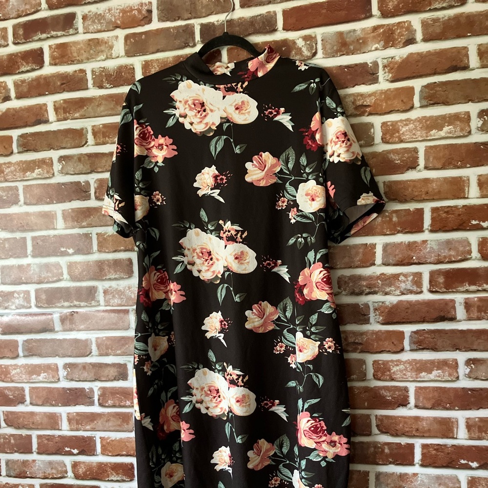 4X SHEIN Floral Bodycon Dress